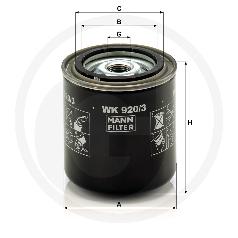 MANN FILTER Filtre à carburant vue 3