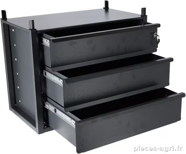 Module de tiroirs 3 tiroirs 132 mm vue 2