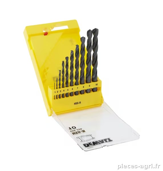 Coffret de 10 forets métal HSS R · réf. DT5911QZ