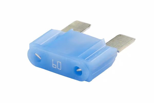 Fusible lame maxi 60A longueur 34,1mm bleu pack 10x Hella · réf. 8JS728595171