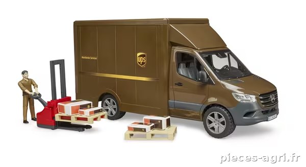 MB Sprinter UPS avec chauffeur et accessoires · réf. U02678