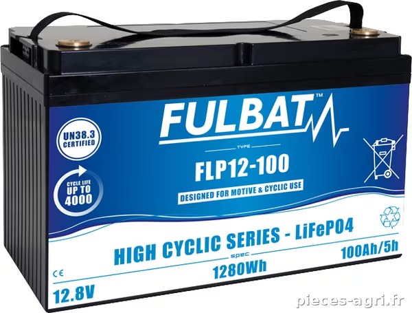 Batterie LITHIUM 12 V 100 Ah · réf. FLP12100