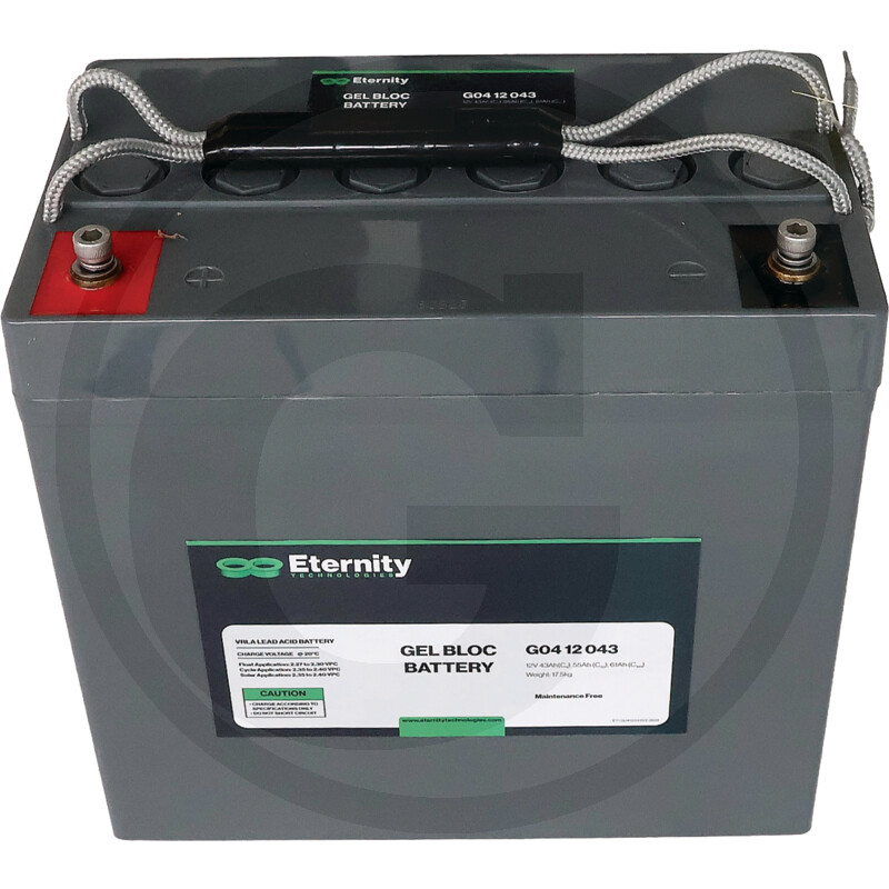 Eternity Batterie au gel 12 V 55 Ah C20 M6 vue 2