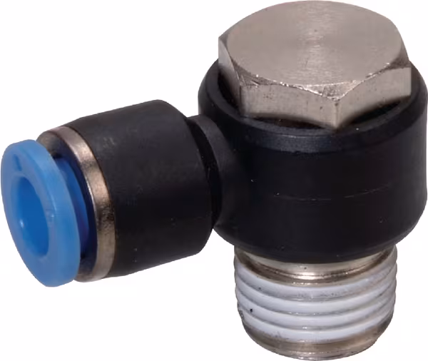 Raccord enfichable en L 4x1/4" · réf. BCS414P