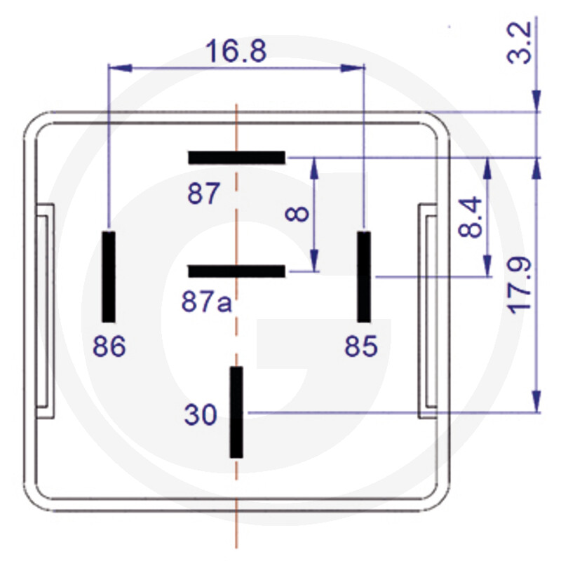TREX.PARTS Relais miniature avec support vue 5