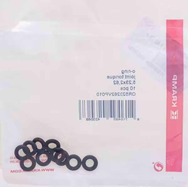 Joint torique 5,23 x 2,62 75 shore Viton 10x · réf. OR523262VP010