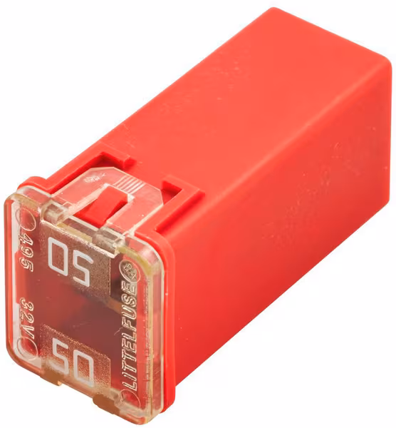 Fusible pal 50A longueur 23,1mm rouge Hella · réf. 8JS740026431