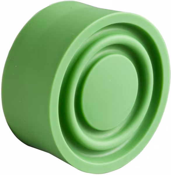 Caoutchouc bouton poussr.vert · réf. ZBP013