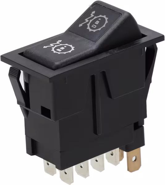 Interrupteur à bascule, I-0-II, on-on-on, 12V, 8 broches, sensibilité de transmission, réglage double pas à pas · réf. SW10051KR