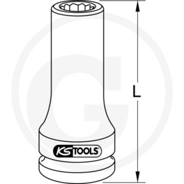 KS Tools Douille à chocsTXZN, 3/4", 19mm · réf. 7884550011
