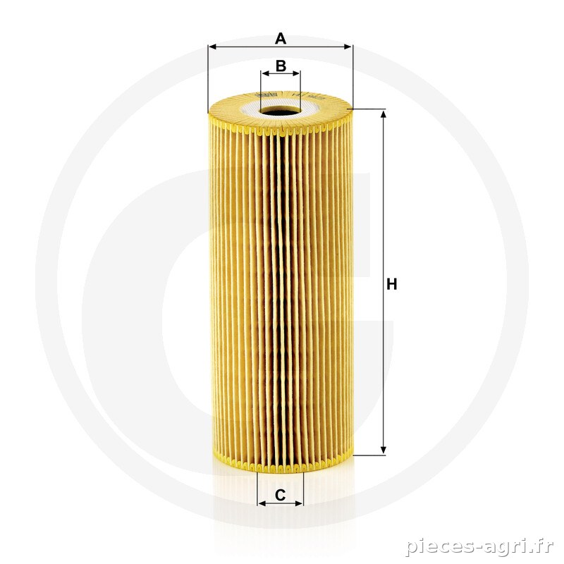 MANN FILTER Filtre à huile moteur vue 3