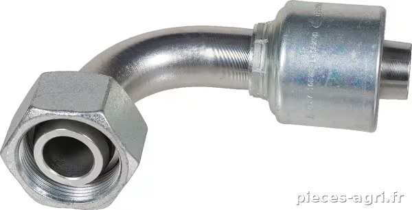 Racc. à sertir 90° DN25-M42x2 · réf. 16G30FDHORX90