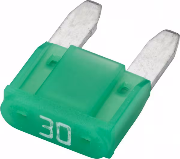 Fusible lame mini 32V 30A longueur 16,3mm vert pack 10x Hella · réf. 8JS728596252