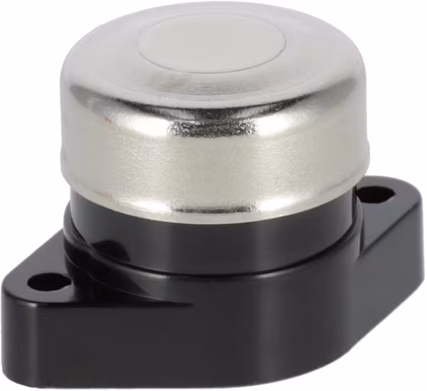Interrupteur à bouton-poussoir, 12V, 6A, on-off (mom), bornes à vis · réf. SW10016KR