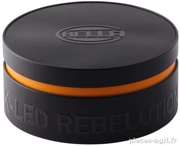 Gyrophare à LED, 13 W, rond, 12-24 V, ambre, à visser, Ø 149 mm x 60 mm, K-LED Rebelution Hella · réf. 2RL455256001