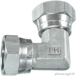 Raccord tournant F/F 1/2" BSP 90° SS · réf. FF9008KSS