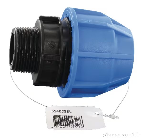 S16 Raccord 40x1¼" mâle · réf. 654055SL