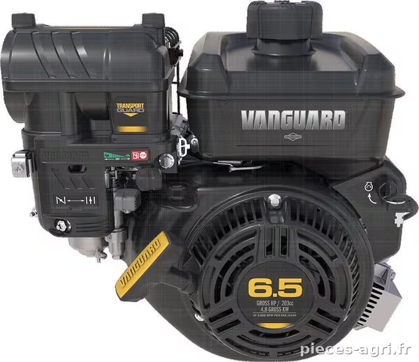 Moteur horizontal, 6,4 HP, monocylindre, série Vanguard, Briggs & Stratton · réf. 12V3370009F1