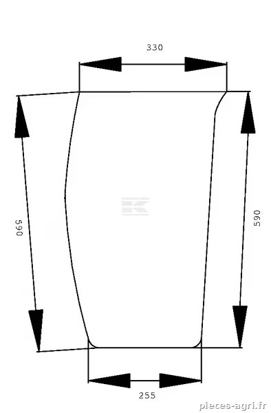 Pare-brise avant inf. · réf. 3582162M2
