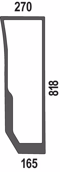 Pare-brise inférieure gauche · réf. 44910447N