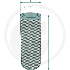 Fleetguard Luftfilter, p.f. Deutz 011808 · réf. 11015997