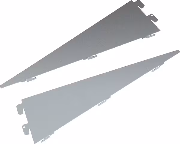 Panneau LED blanc/alu 125 cm vue 2