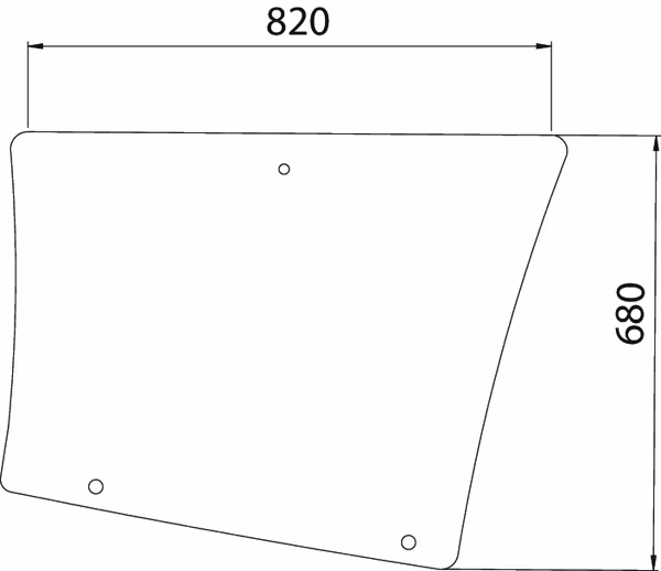 Vitre arrière latérale · réf. 7700054133N