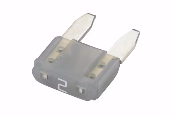 Fusible lame mini 2A longueur 19mm gris Hella · réf. 8JS728596861