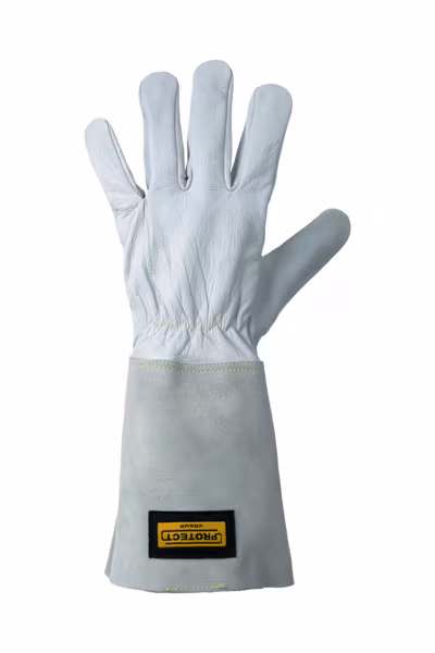 Gants de travail en cuir gris taille 9/L Protect par Kramp · réf. KG0800309