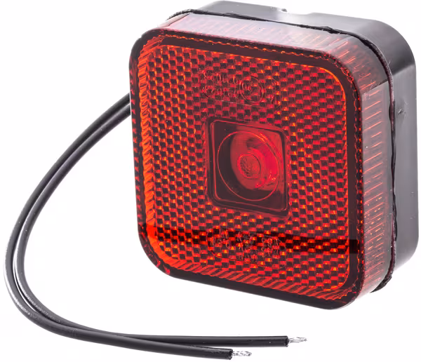 Feu de gabarit LED, carré, 12-24V, 65x65x28mm, Kramp · réf. LA30139