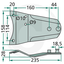 GRANIT Support de lame · réf. 525140308