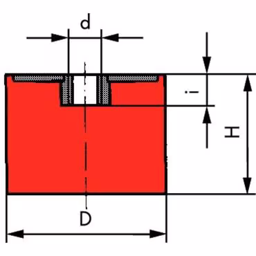 Silent bloc TYPE E vue 4