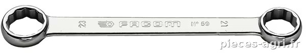 Clé polygonale double, 12/13 mm, Facom · réf. 5912X13