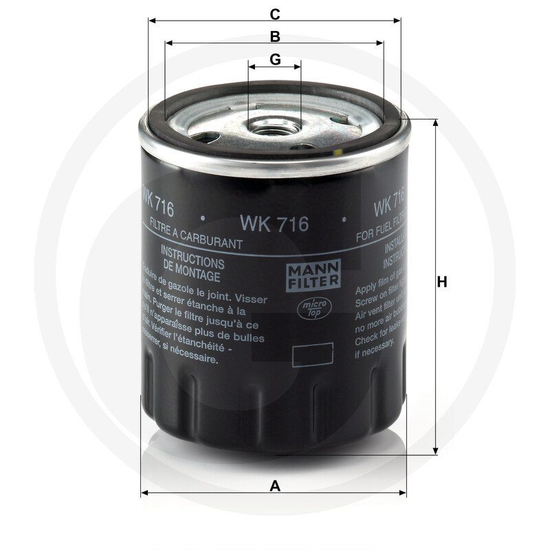 MANN FILTER Filtre à carburant vue 3