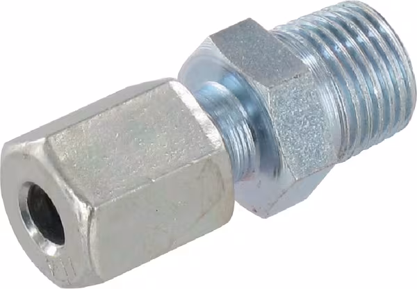 Raccord à visser mâle droit 4LL R1/8K 60° · réf. CLGEV4LL60R18K