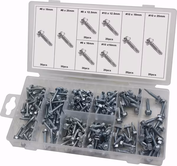 Assortiment de 200 vis autotaraudeuses · réf. 75901STI