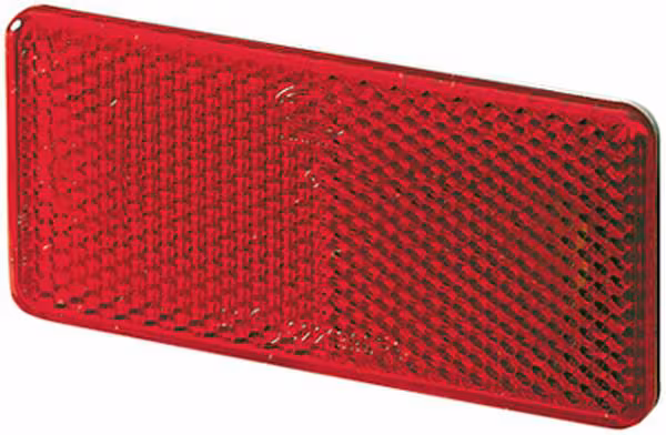 Catadioptre rectangle rouge 94x44mm autocollant · réf. 8RA003326031