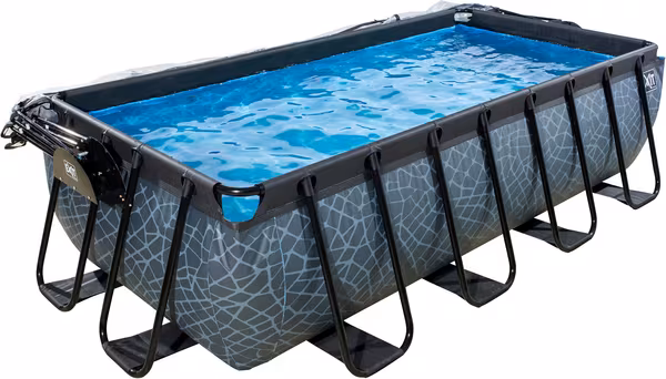 Piscine hors-sol 4x2x1 m pierre vue 3