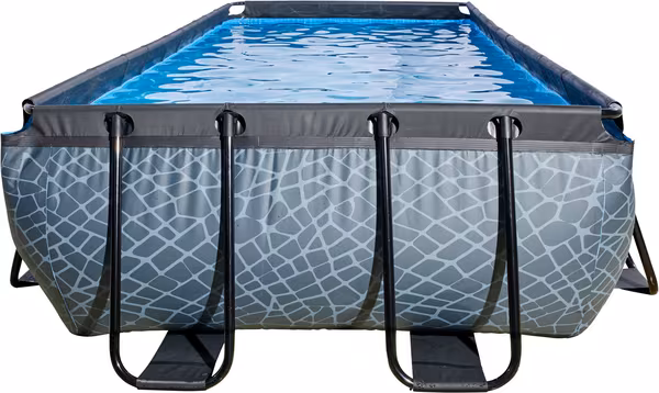 Piscine hors-sol 4x2x1 m pierre vue 4