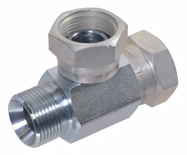 Racc. en T 2x écrou 5/8"BSP · réf. TFFM10