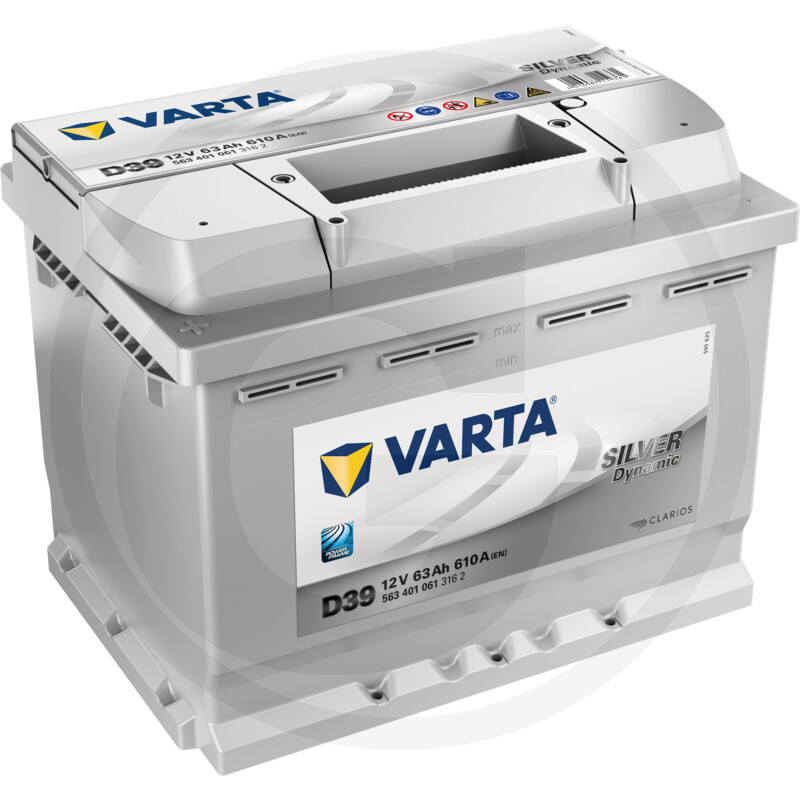 Varta Batterie Silver Dynamic 12 V / 63 Ah · réf. 597D39G