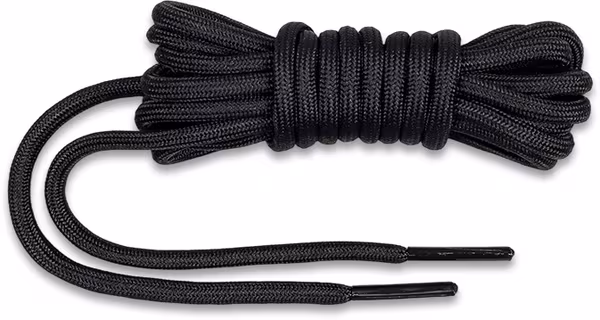 Lacets ronds 145cm noirs · réf. KFLAC145B