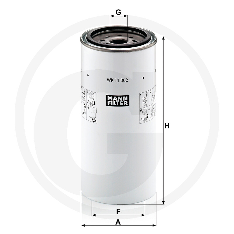 MANN FILTER Filtre à carburant vue 3