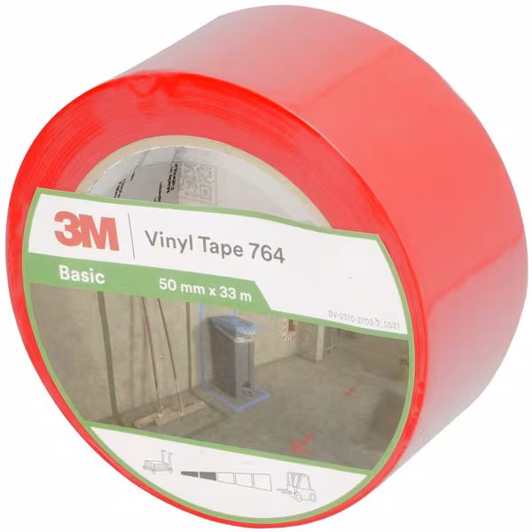Ruban de vinyle 764, rouge, 50 mm x 33 M · réf. 7100260287