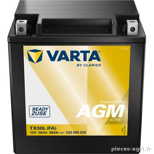 Batterie 12V 30Ah 335A TX30L Powersports AGM (FA) · réf. 530909039PS