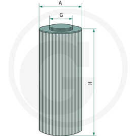 Fleetguard Filtre à huile hydraulique · réf. 739HF35162