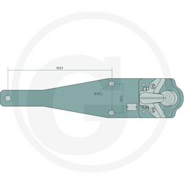 Walterscheid Plaque de support vue 2