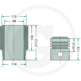 GRANIT Kit cylindrée complet · réf. 38019074
