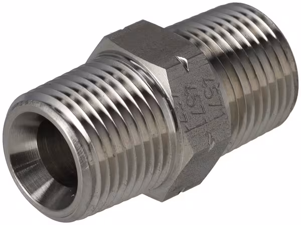 Raccord droit 3/8" NPT SS · réf. DNN06SS