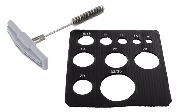 Brosse ronde en acier pour perçage Ø 8 · réf. FISBS8